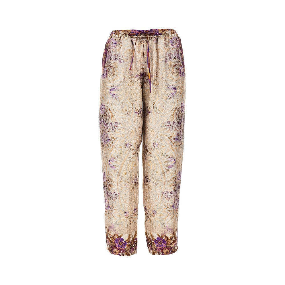 Pierre Louis Mascia Printed Silk Twill Pants